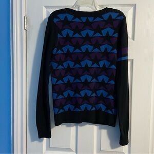 Dickies Black and Blue Star Pattern Cardigan